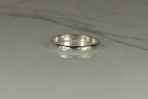 Wedding Ring-Sterling Silver ring,Hammered ring