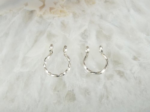 Faux Septum Ring, Sterling Silver or gold filled nose ring-Fake Nose Ring
