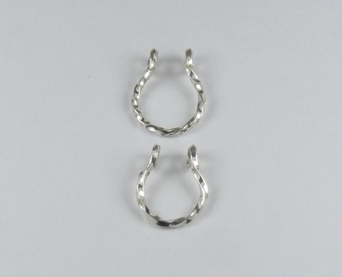 Faux Septum Ring, Sterling Silver or gold filled nose ring-Fake Nose Ring