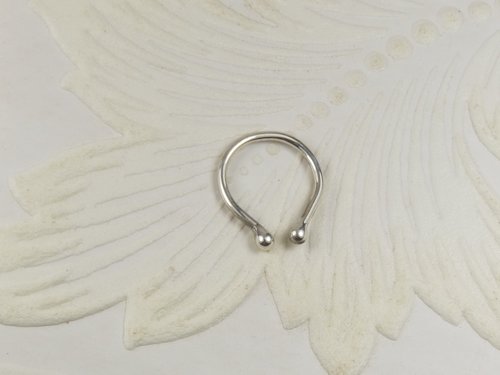 Septum Ring, Sterling Silver Nose Ring-Faux Nose Ring-Sterling silver 16 gauge wire