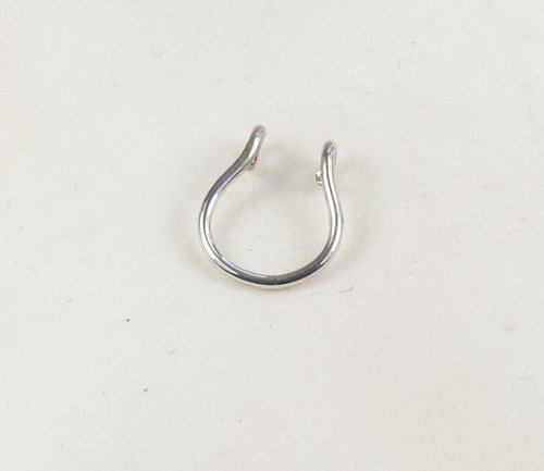 Septum Ring, Sterling Silver Nose Ring-Faux Nose Ring-Sterling silver 16 gauge wire