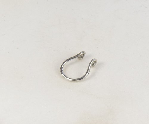 Septum Ring, Sterling Silver Nose Ring-Faux Nose Ring-Sterling silver 16 gauge wire