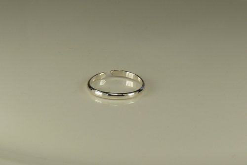 Skinny Toe Ring, Sterling Silver AdjustableToe Ring, Smooth Ring, Midi Ring