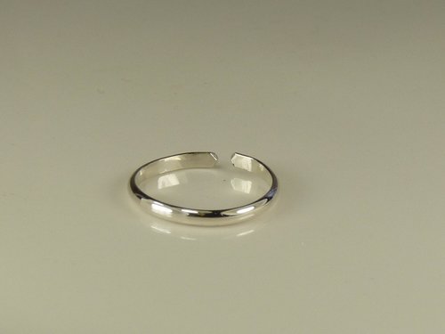 Skinny Toe Ring, Sterling Silver AdjustableToe Ring, Smooth Ring, Midi Ring