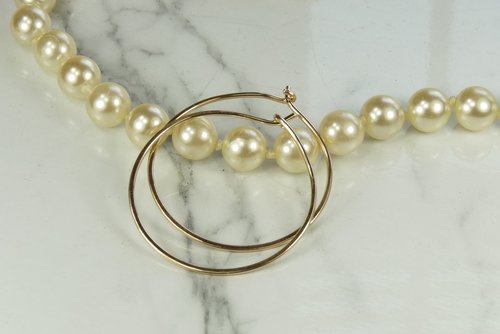Gold Hoop Earrings, Hammered hoops,  14kt goldfilled earrings, 2 inch,2.5 inch