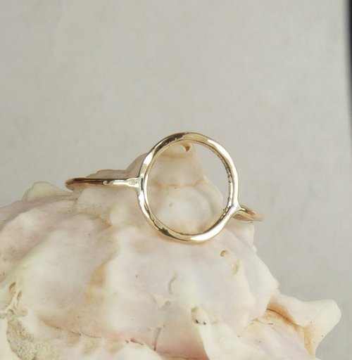 Karma ring, Purity ring,  gold circle ring