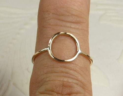 Karma ring, Purity ring,  gold circle ring