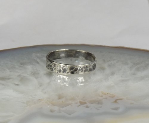 Wedding ring Silver Band Ring-Oxidised ring, Sterling Silver ring-Thumb ring-Black ring