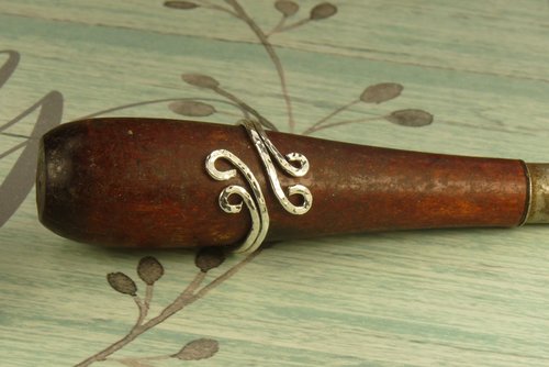 Thumb Ring, Bypass ring, Wind Symbol Ring, Boho Ring, 16 gauge Double wire