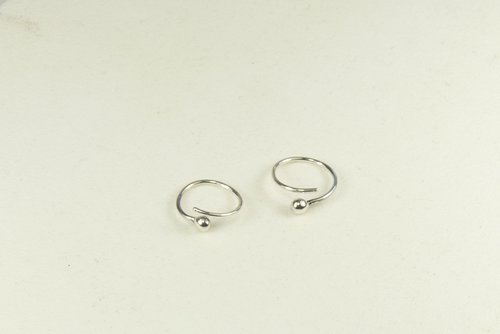 Sleeper earrings,Tiny Hoops,  Sterling Silver hoops,   Single piercing Hoop Earrings-20 gauge wire,Sterling Silver earrings