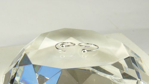 Sleeper earrings,Tiny Hoops,  Sterling Silver hoops,   Single piercing Hoop Earrings-20 gauge wire,Sterling Silver earrings