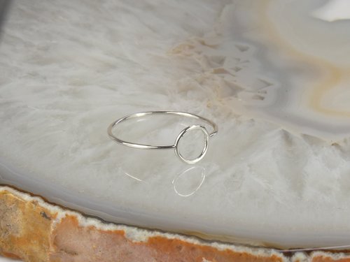 Circle ring, Purity Ring, Sterling Silver Ring, Minimal Ring,Boho Look