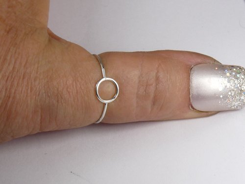 Circle ring, Purity Ring, Sterling Silver Ring, Minimal Ring,Boho Look