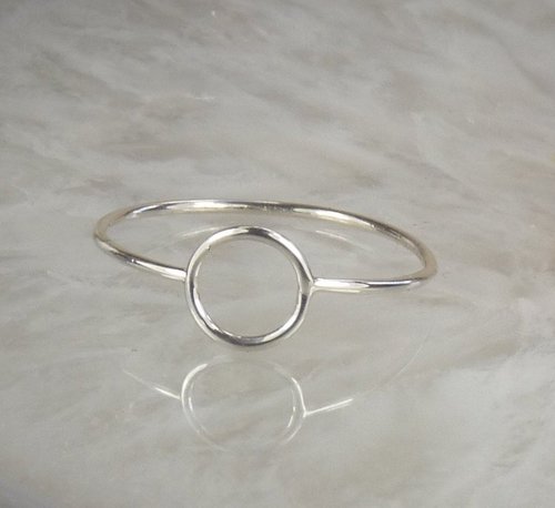 Circle ring, Purity Ring, Sterling Silver Ring, Minimal Ring,Boho Look