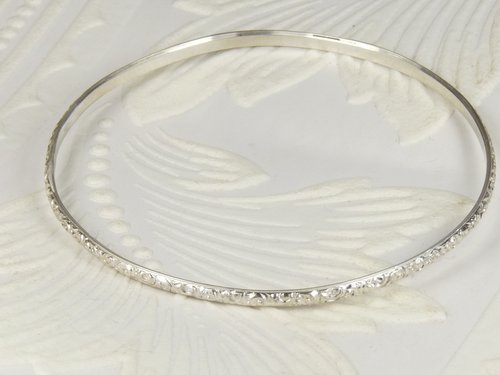 Bangle, Pattern Bangle, Sterling Silver Bangle,3 Bangles