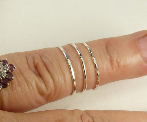 Midi Ring, Knuckle Ring, Sterling Silver ring, 3 styles, Boho Ring