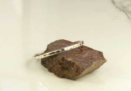 Thumb Ring-Wedding Ring-Sterling Silver ring,Hammered ring, 14 gauge