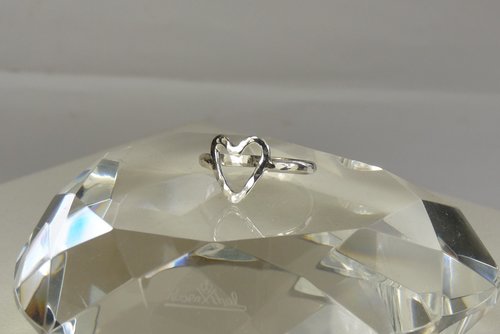 Pinky Ring,Knuckle Ring,Midi Ring, Heart ring,Sterling Silver