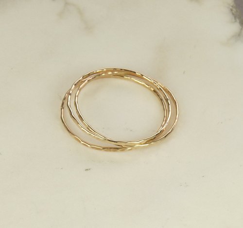 Gold Stack ring,Skinny Ring, 20 gauge, Minimalist ring, Boho Style