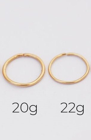Ear Cuff, Ear Wrap, Tiny Hoops,Nose Ring, Helix Hoop,Tragus Hoop,20 or 22 Gauge Wire