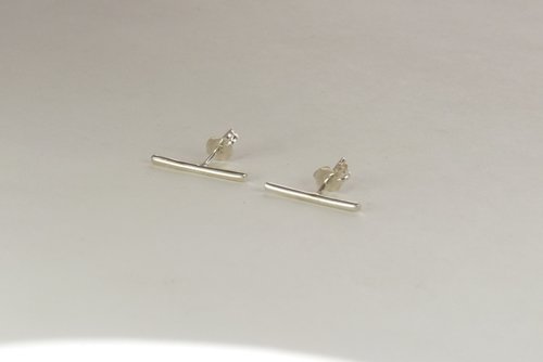 Bar Stud Earrings,  Sterling Silver Line Earrings,  Boho Earrings-20 gauge wire