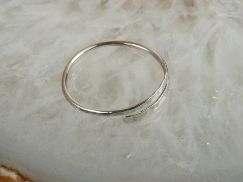 Bypass Ring ,16 Gauge,Thumb Ring, Sterling Silver ring,  Minimalist Ring,Midi ring