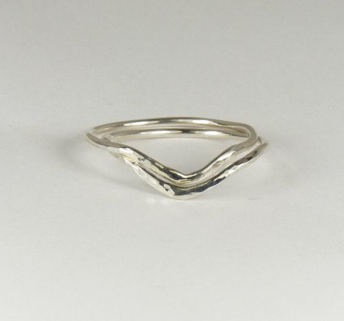 Chevron Ring,Minimal Jewelry, Thumb ring,  16 gauge, sterling silver