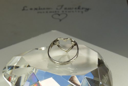 Sterling Silver Ring, Heart ring, Midi Ring, Boho Style Rings