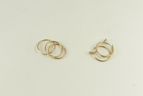 Gold nose ring, 20,22 gauge Ring, lightweight ,Thin ring