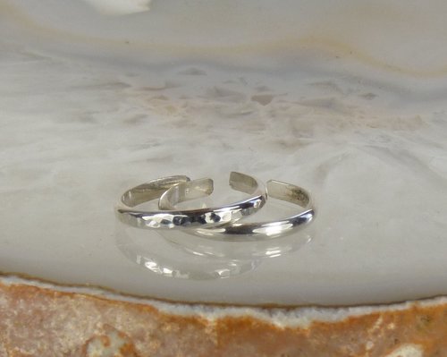 Toe Ring-Sterling Silver Toe ring- Smooth or hammered Toe Ring-Body Jewelry