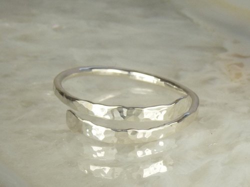 Crossover Ring,Adjustable  Ring,14 Gauge, Sterling Silver,Men's or women's Ring, Boho ring