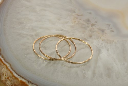 Stack rings,18 gauge Rings, stacking rings, Boho Style,Gold Rings