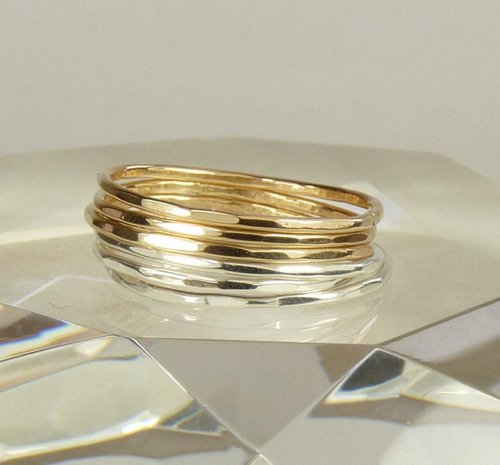 Stacking Ring, 18 Gauge, Gold Filled or Sterling Silver, Stacking ring