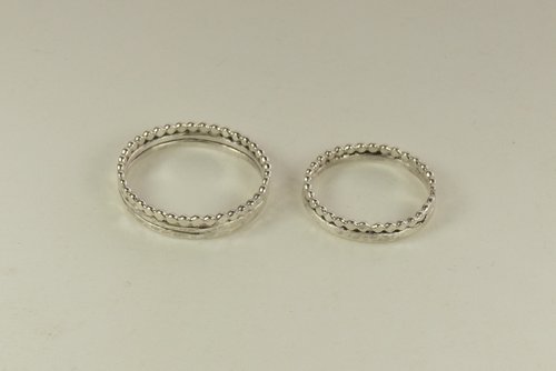 Wedding rings, Hammered Bands, Sterling Silver ring,  Thumb Ring
