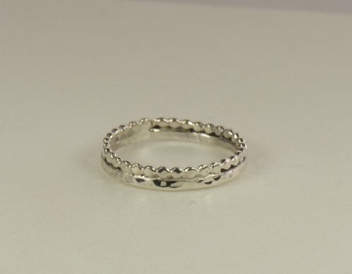 Wedding rings, Hammered Bands, Sterling Silver ring,  Thumb Ring