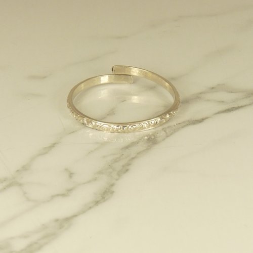 Toe Ring, Sterling Silver, Big Toe ring, Patterned Adjustable or Solid Ring, Body Jewelry