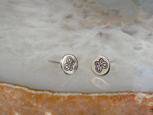 Stud earrings,  Butterfly,  Sterling Silver Earrings,  Minimal Earrings