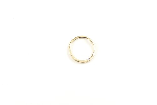 Gold Septum Ring- 18 Gauge Nose Ring-Goldfilled  Ring, Hammered 10 mm 9mm 8mm