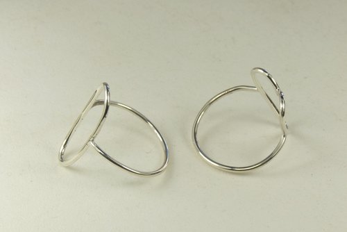 Sterling Silver Ring,Heart ring, Oval Ring, Smooth, Boho ring