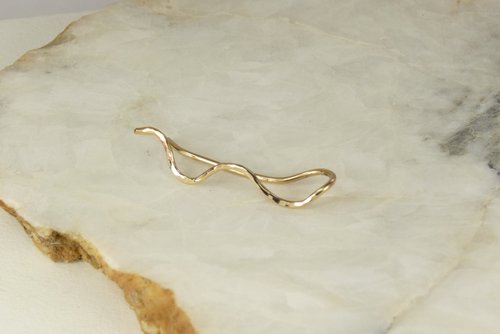 Ear climber,  Snake Earring,  Boho earring, 14k Gold Filled 18 gauge Wire