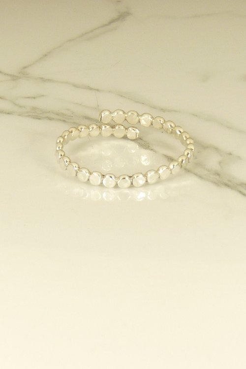 Toe Ring, Sterling Silver, Big Toe ring, Hammered Bead Adjustable or Solid Ring, Body Jewelry