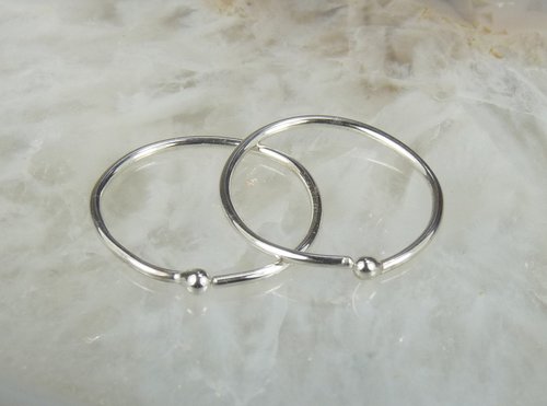 Sleeper earrings,  Sterling Silver Earrings,  Boho Earrings, 20 gauge wire