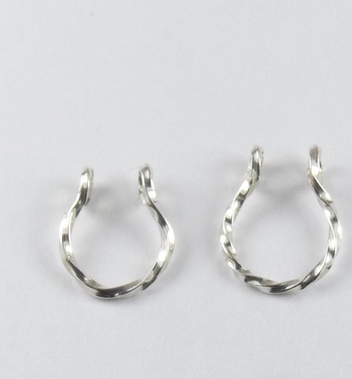 Faux Septum Ring, Sterling Silver or gold filled nose ring-Fake Nose Ring