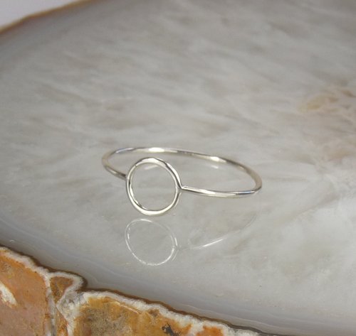 Circle ring, Purity Ring, Sterling Silver Ring, Minimal Ring,Boho Look
