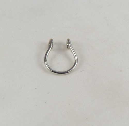 Septum Ring, Sterling Silver Nose Ring-Faux Nose Ring-Sterling silver 16 gauge wire