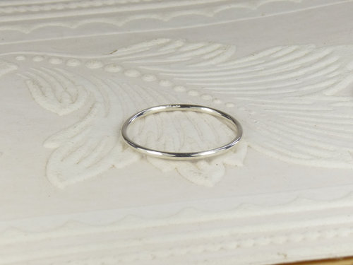 Stacking Rings, Thumb  ring,Sterling Silver Ring-Silver Hammered and smooth Ring-Band Ring