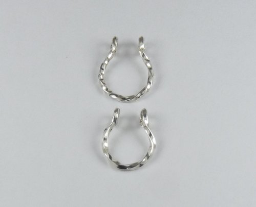 Faux Septum Ring, Sterling Silver or gold filled nose ring-Fake Nose Ring