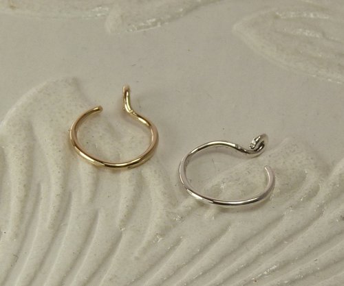 Nose Ring,Faux, Gold Filled or Sterling Silver,  20 gauge wire