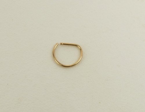 Septum Ring- gold nose ring-22 or 20 gauge Ring-lightweight  ring ,Thin ring