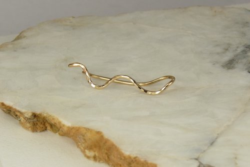 Ear climber,  Snake Earring,  Boho earring, 14k Gold Filled 18 gauge Wire